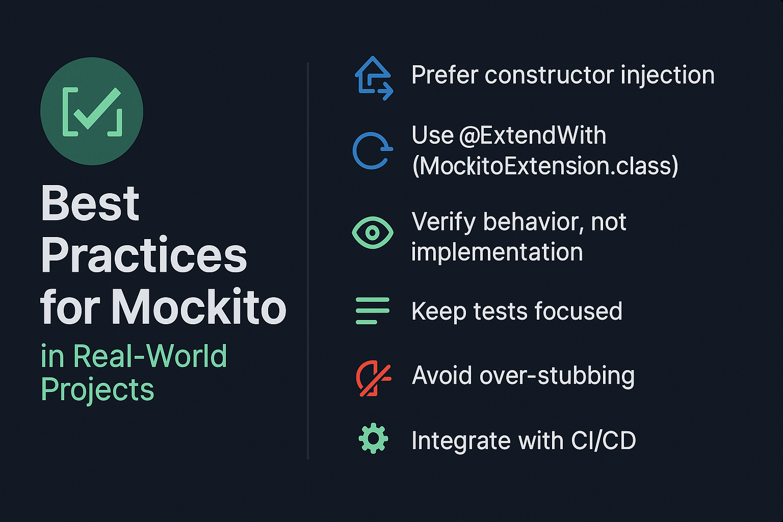 Illustration for Best Practices for Mockito in Real-World Projects