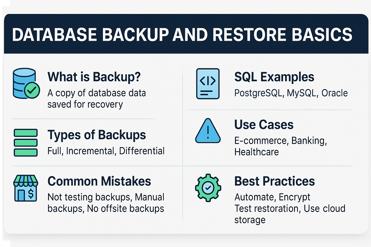 Illustration for Database Backup and Restore Basics: Ensuring Data Safety and Recovery