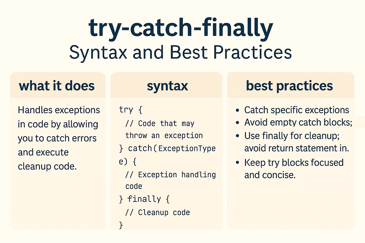Illustration for Java Exceptions Explained – Checked vs Unchecked Exceptions with Examples and Best Practices