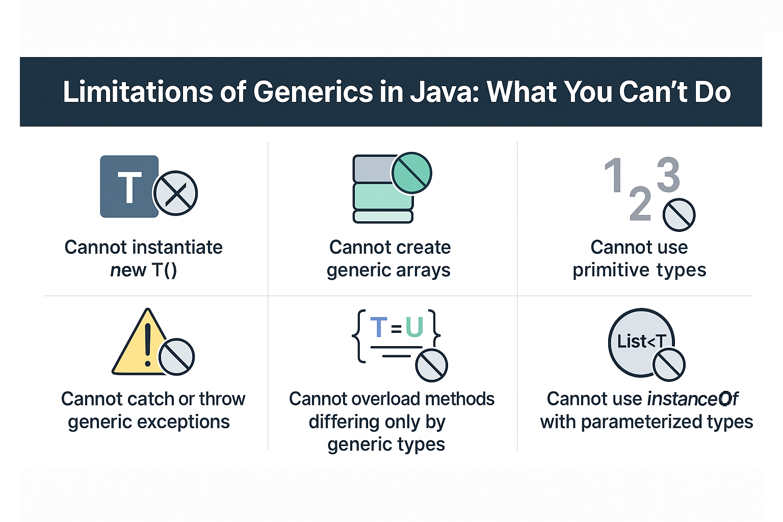 limitations-of-generics-in-java