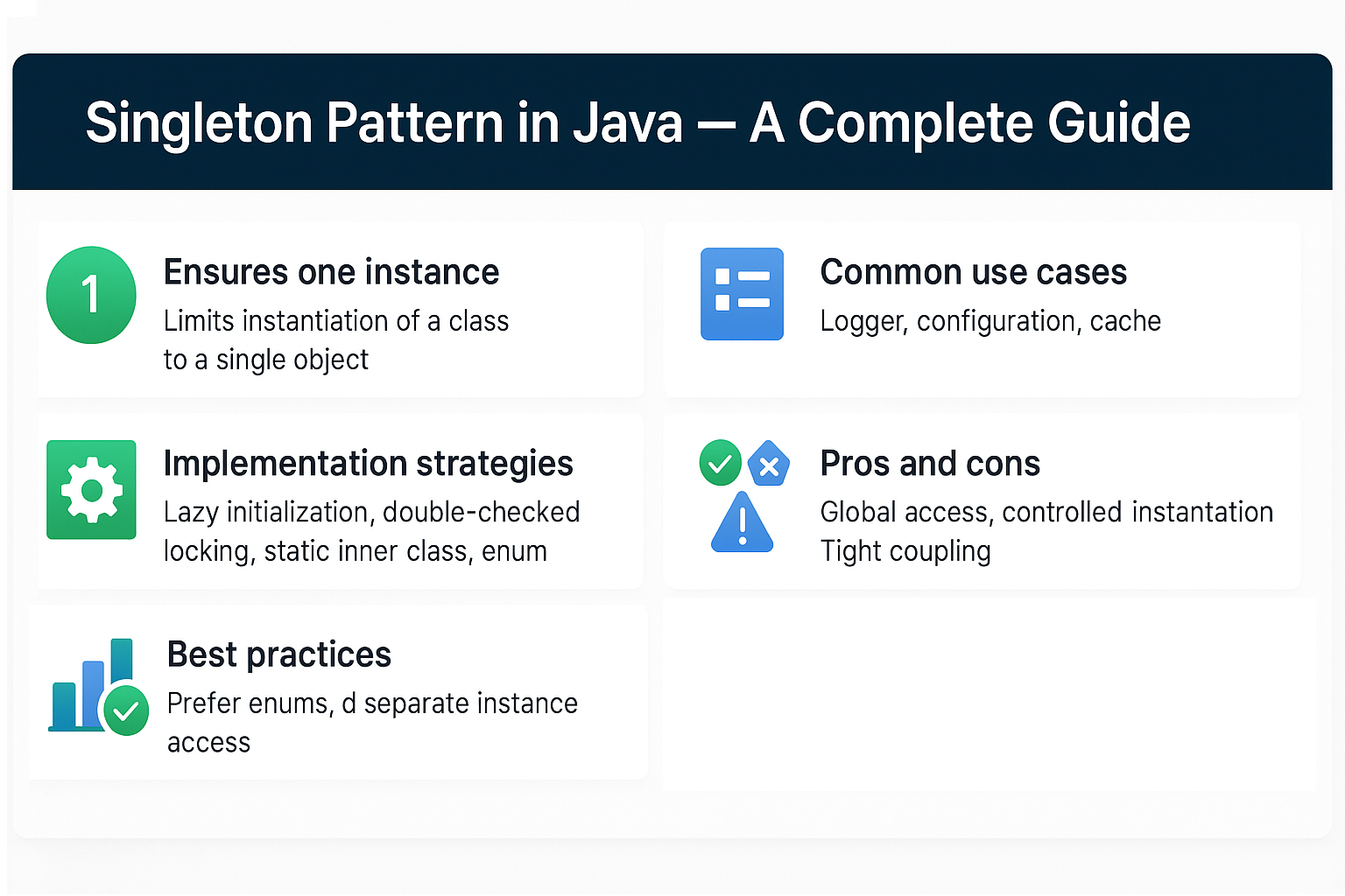 Illustration for Singleton Pattern in Java: Ensure a Single Instance Across Your App