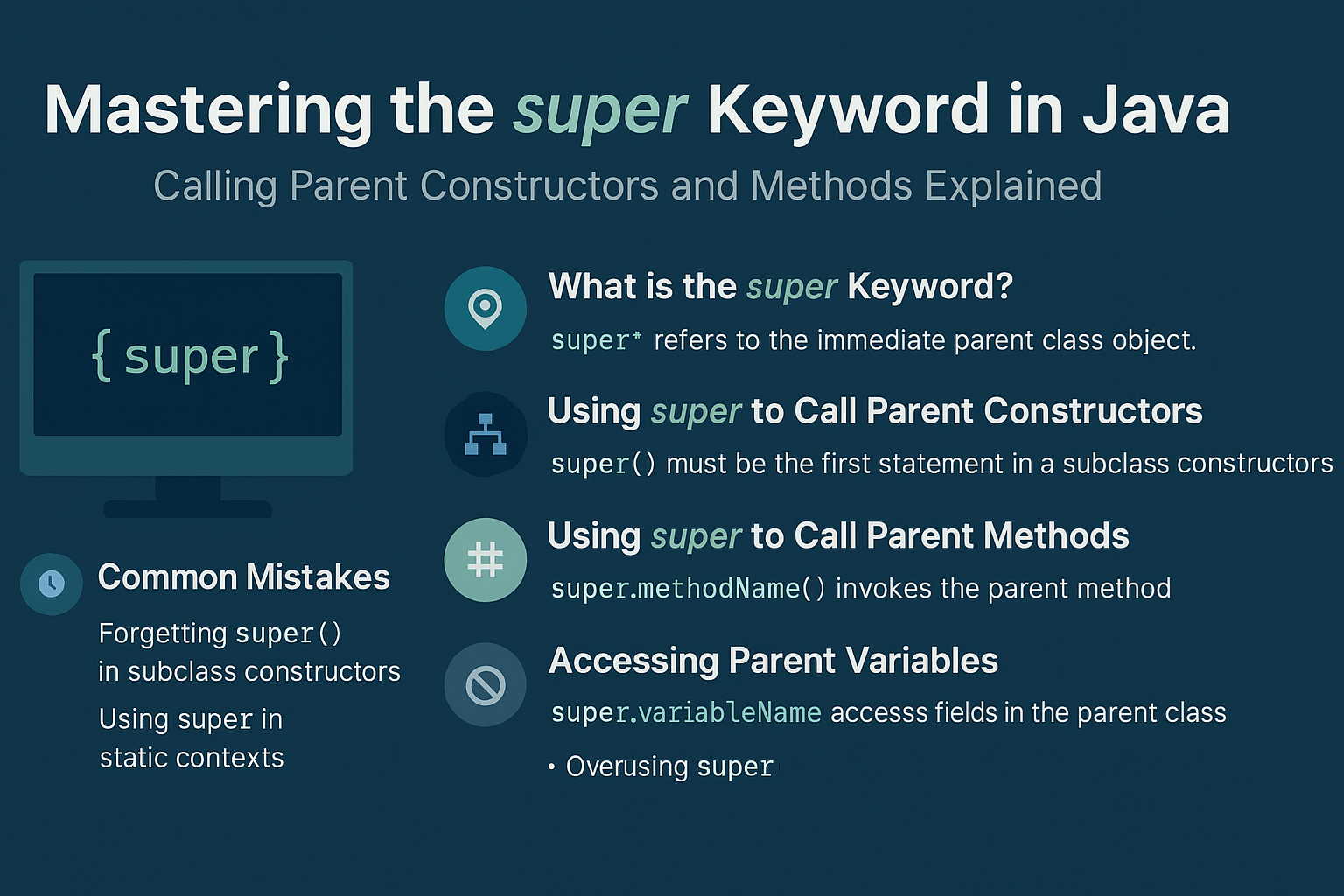 super-keyword-java-parent-constructors-methods
